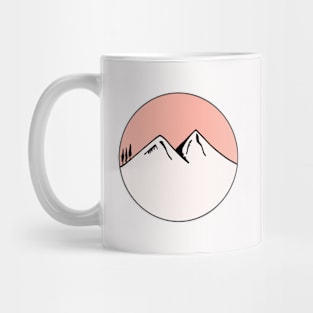 Mountains Sketch V16 Mug